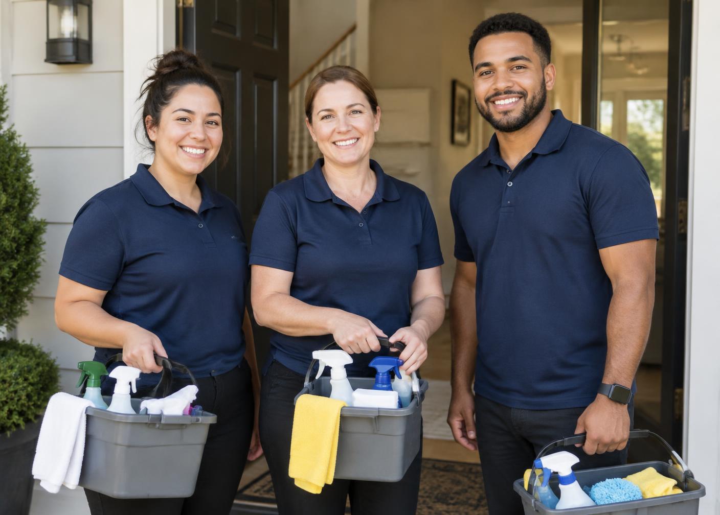 Monarch Concierge cleaning team